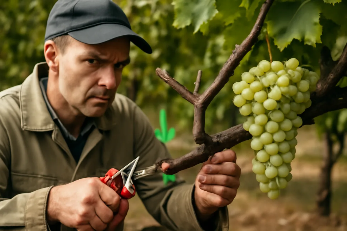 Potare la vite da tavola: l’errore che compromette la produzione di grappoli