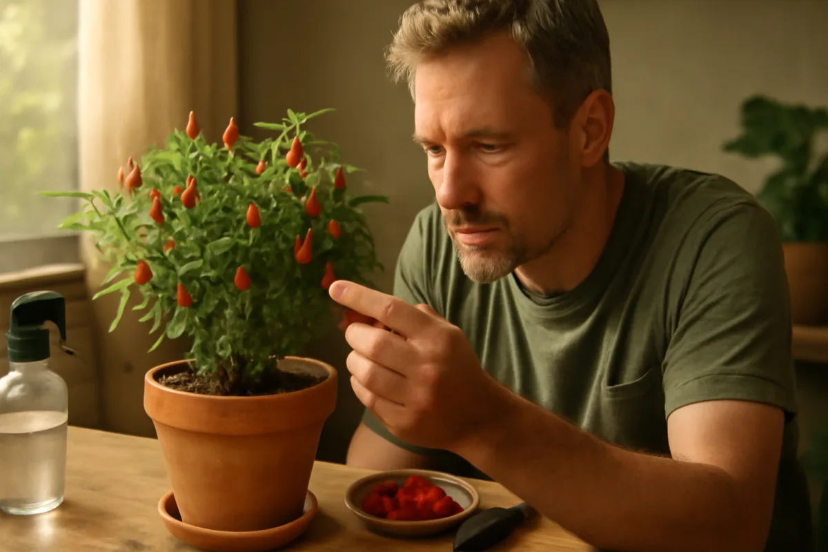 Coltivare peperoncini in vaso: i segreti che garantiscono frutti piccoli ma super piccanti